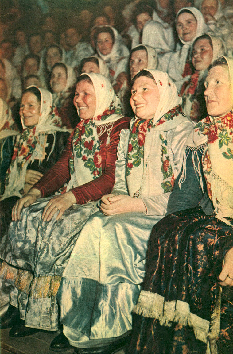 Хор колхозниц Архангельской области. 1954