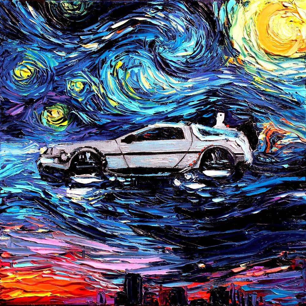 Nerdy Van Gogh Inspired Prints Available for purchase via Amazon