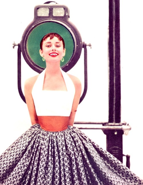 “ Audrey Hepburn photographed by Richard Avedon, 1954. ”