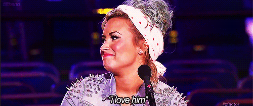 Image result for demi x factor GIF