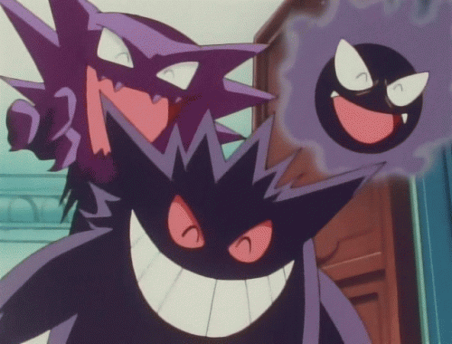 Image result for pokemon gastly family gif