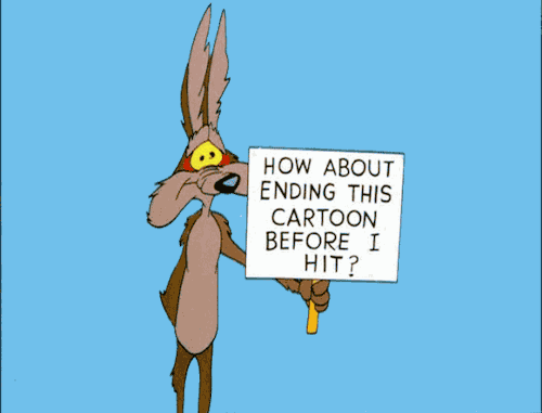 Image result for wile e coyote cliff gif