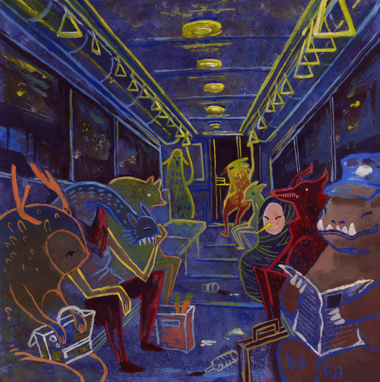 A ride home on the night bus by Michelle Simpson
