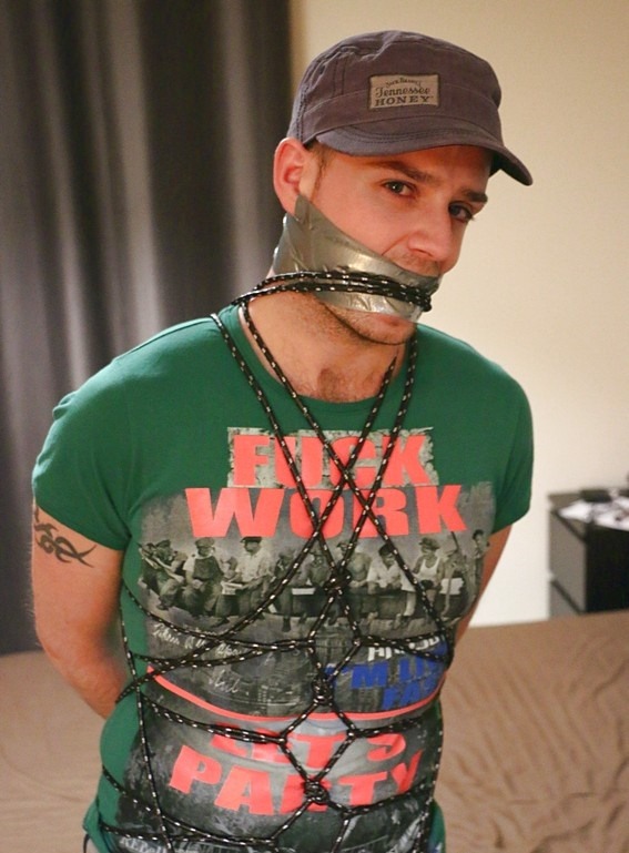 Gagged and assfucked