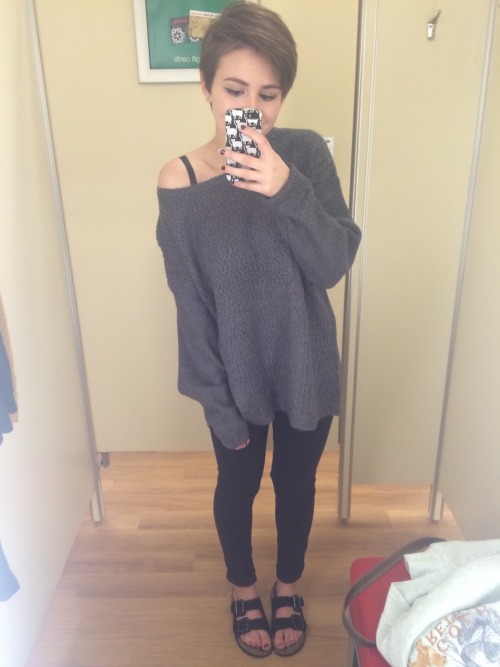 oversized sweater on Tumblr