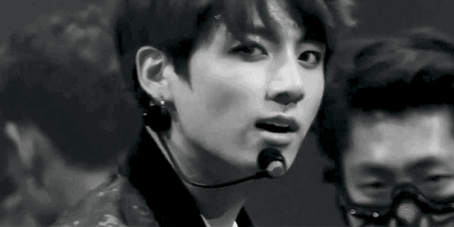 Image result for jungkook gif black and white