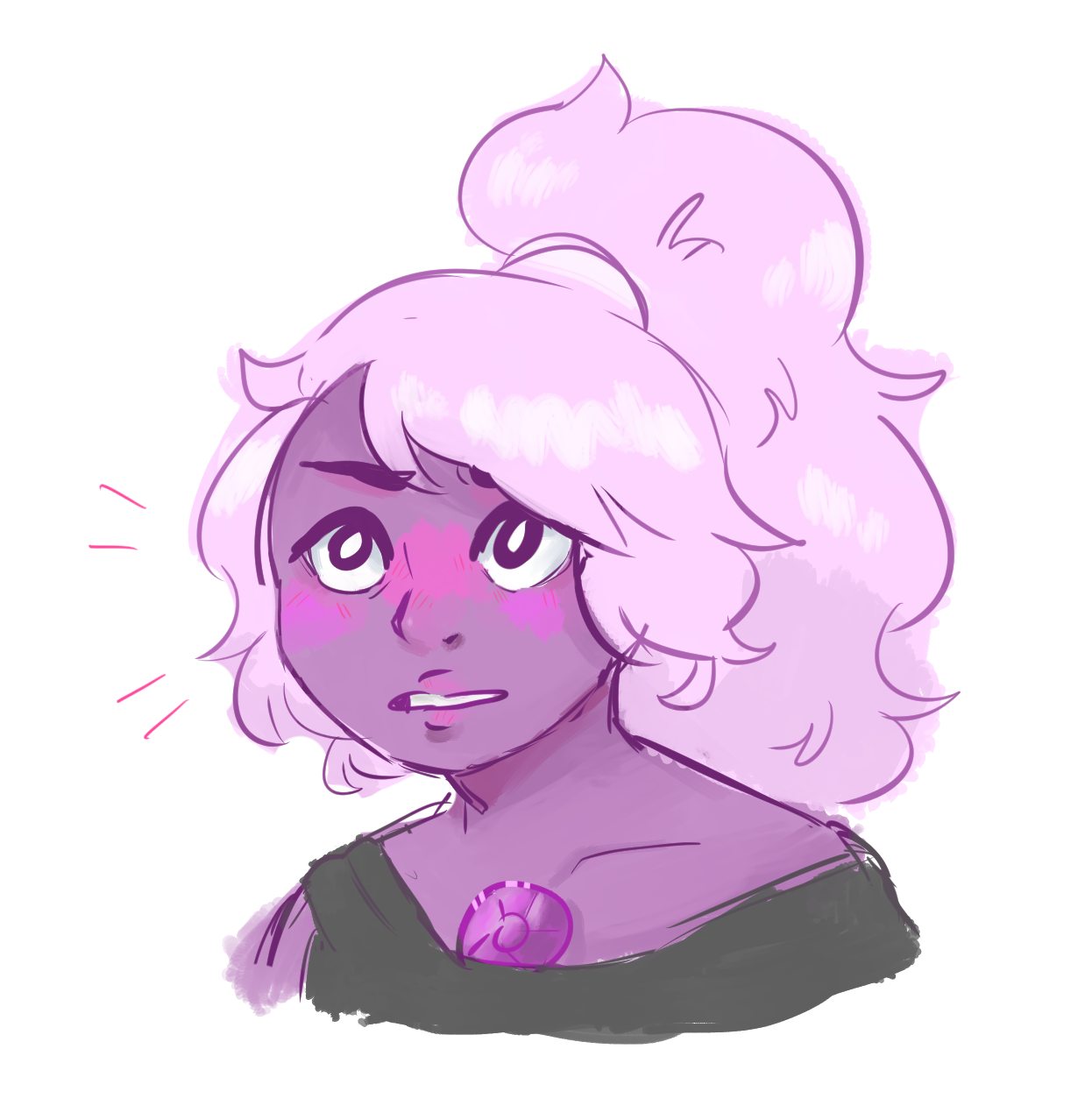 A really messy Amethyst doodle