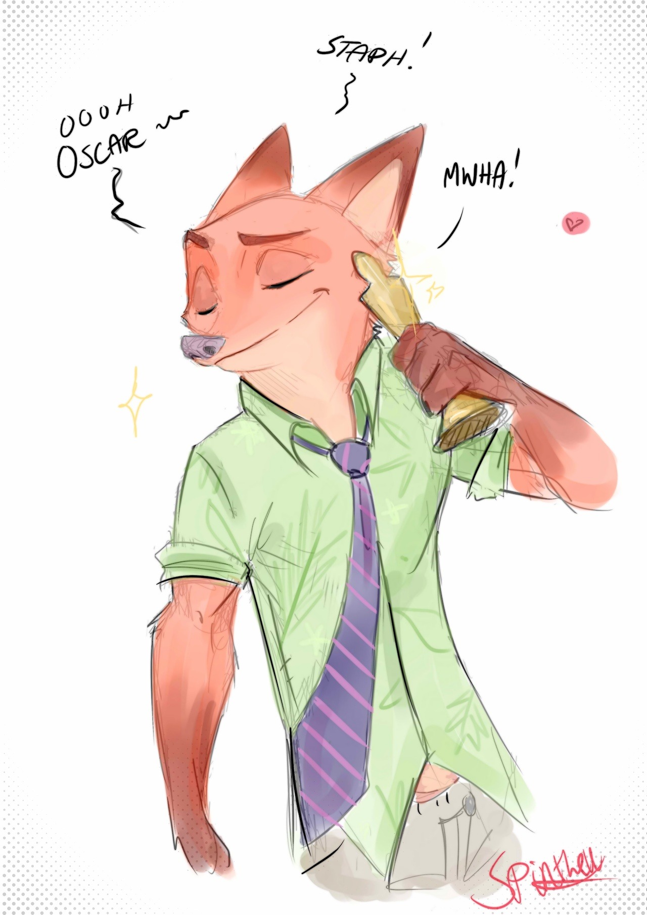 CONGRATULATIONS ZOOTOPIA
Sketched together a little something - so hella fast HAHA
This pic of Nick, yall gonna see it again in the next installment of Inter Schminter hahah! I know I said I would do Maxton REacts - and I will..just had to do...