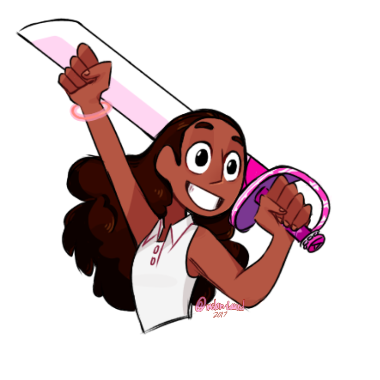 Connie in the theme song outfit