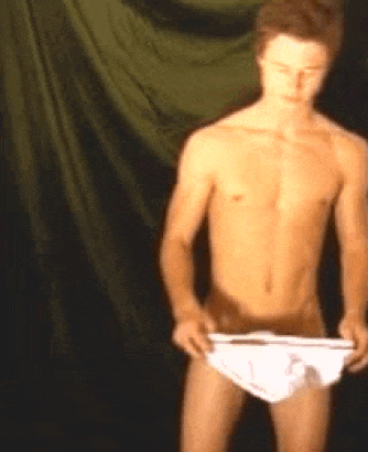 Surrendering his underwear for a strip search
