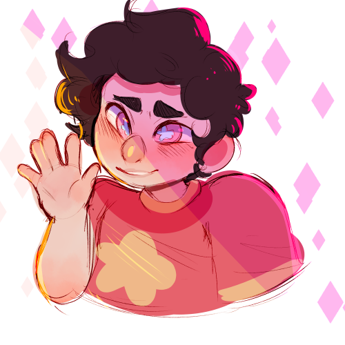 Anonymous said: can you draw Steven universe? Answer: he says hi