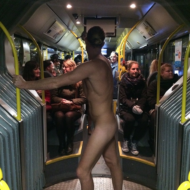 Naked In Bus 65