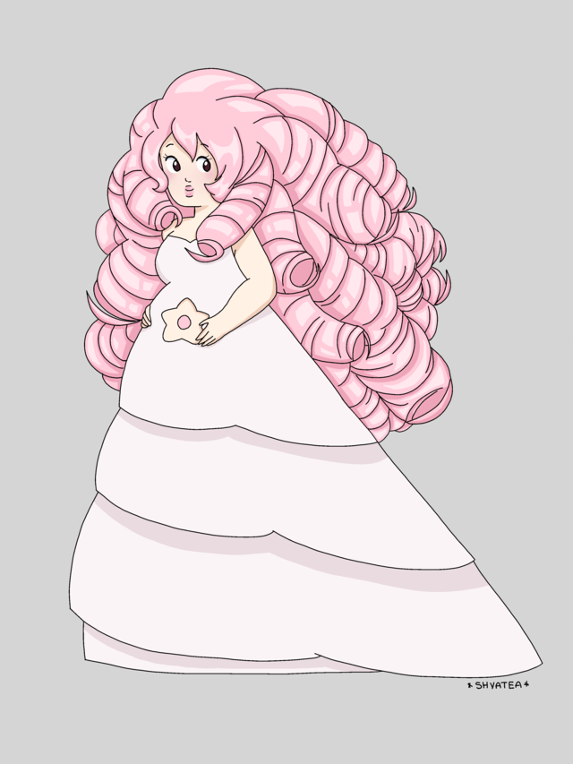 An updated rose Quartz drawing!! I like this one a lot more than the last one ^_^