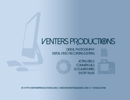 Venters Productions by Brooks Venters promo