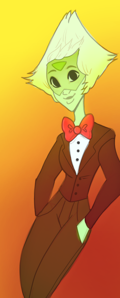 Oh gee Peridot in a suit