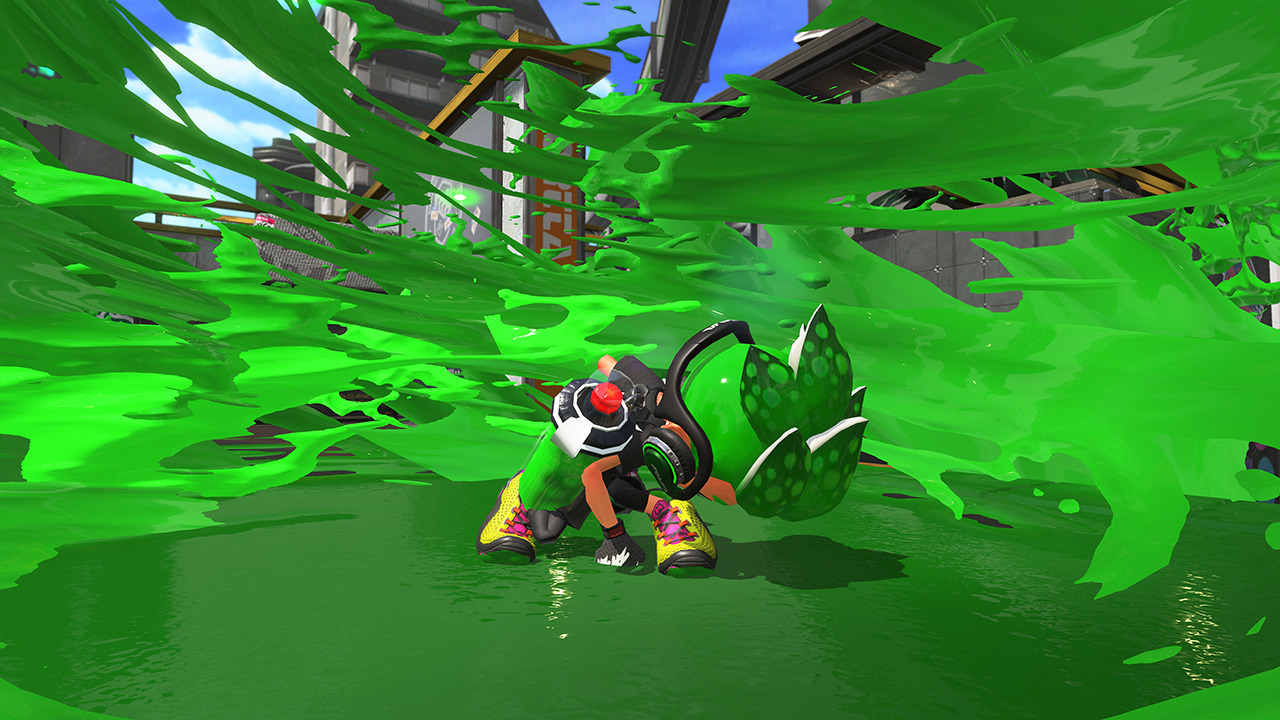 This special weapon is called Splashdown. An Inkling who activates it will jump into into the air and then strike the ground, sending an explosion of ink onto nearby players and surfaces. This special weapon can also be activated mid-Super Jump,...