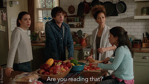 Jesus reads in The Fosters 4x18