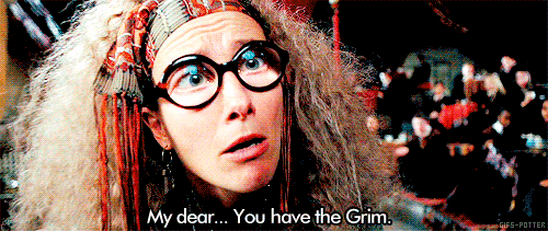 Image result for sybill trelawney gif