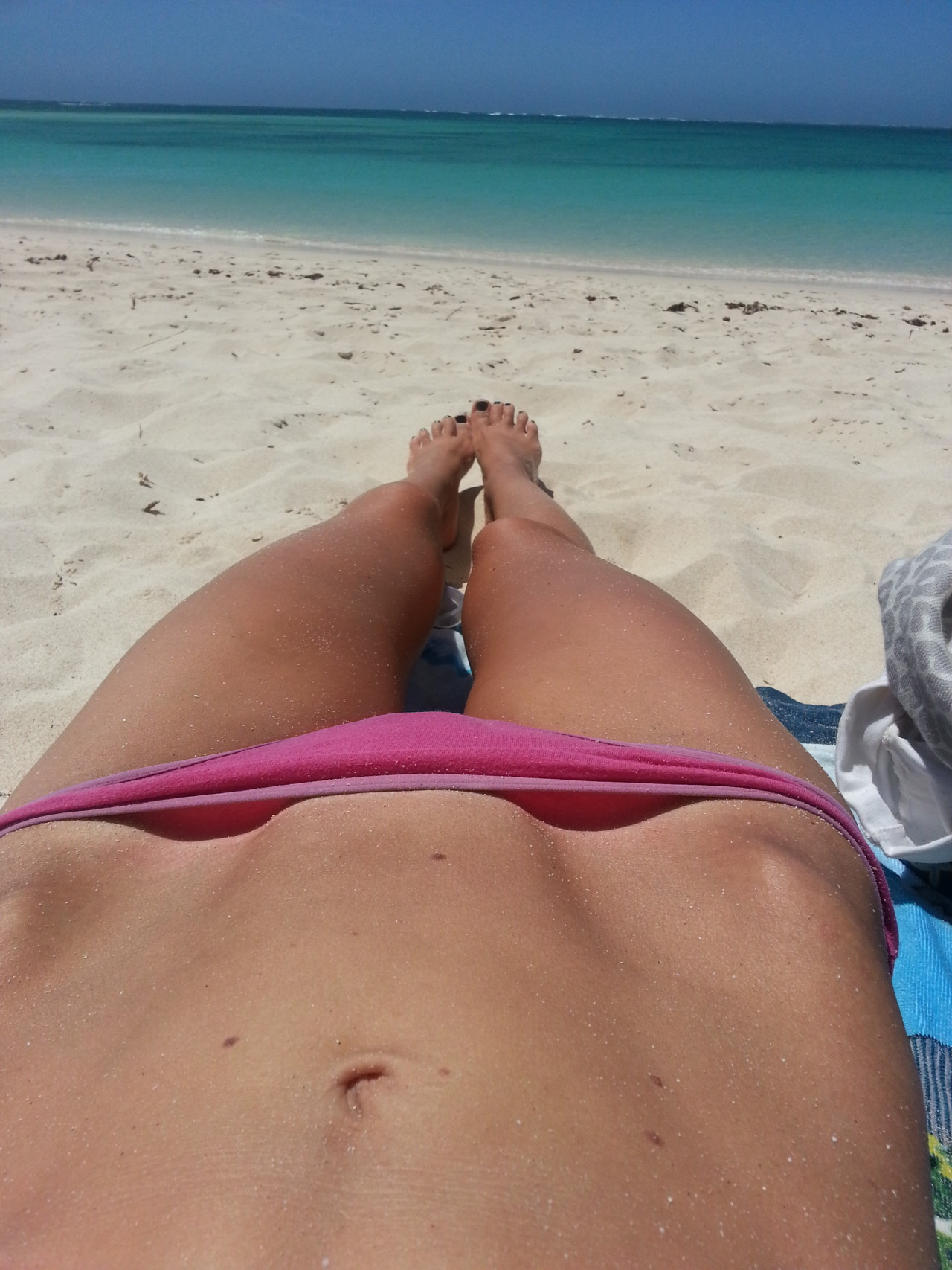 topless beach selfie bikini