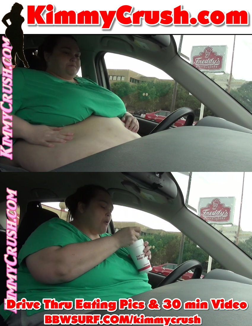 http://kimmycrush.com or http://bbwsurf.com/kimmycrush
How much food does it take to keep my sexy girlish figure? This weeks update shows you just how much I eat at a typical Drive Thru Stuffing! In this epic 30 MINUTE HD VIDEO you see me stuffing my...