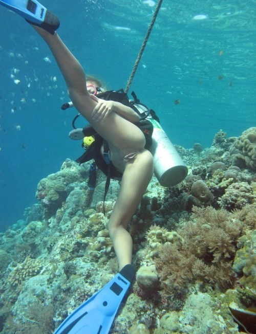 Underwater photo shoot
