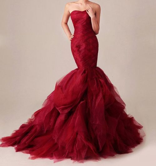 Beautiful in red dress