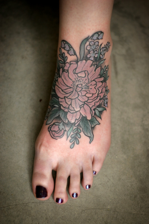 foot tattoo on Tumblr