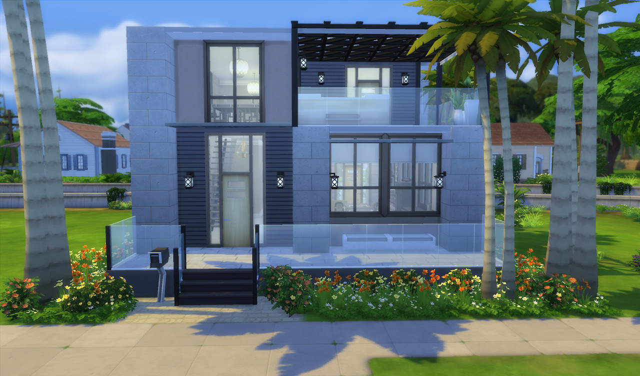 New Modern House Build For A Single Sim Or Couple The Sims Forums