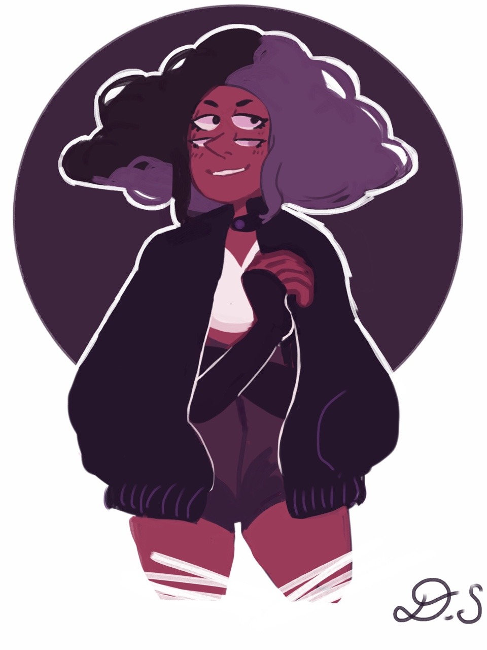Rhodonite from Steven universe Hey tumblr community I will be drawing the gems in fashion clothing I wanna know what gem I should draw next write down in the comment