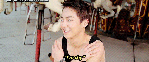 Image result for xiumin shy