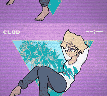 Wanted to buy a sweater but my roommate thought it looked trashy. Made a Peridot vaporwave AU instead.