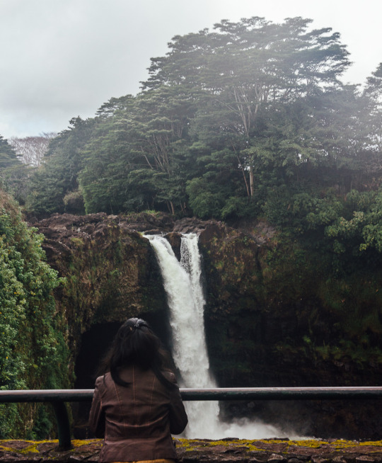 Rainbow waterfalls in Hilo