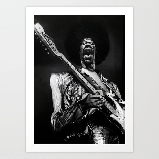 The great Hendrix Available to print in Society6 Portfolio