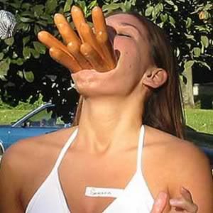 Image result for 10 hot dogs in a mouth