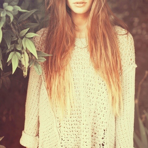Ombre hair color on Tumblr