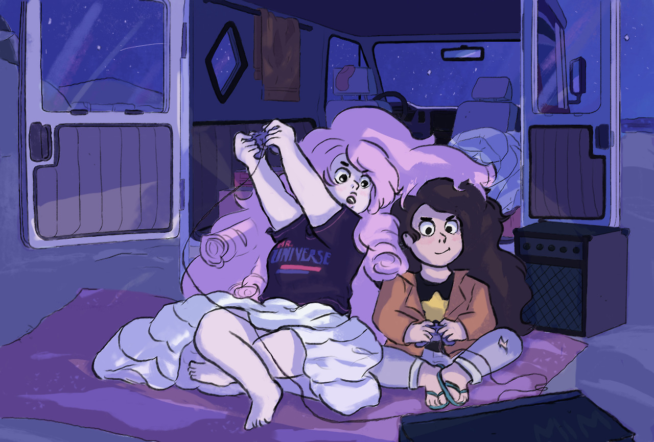 “Are you doing anything later?” “You know im not.” (they play videogames together u know they do) This is a birthday gift to @missmiscellaneous7!! She’s amazing and deserves the best. Happy Birthday!