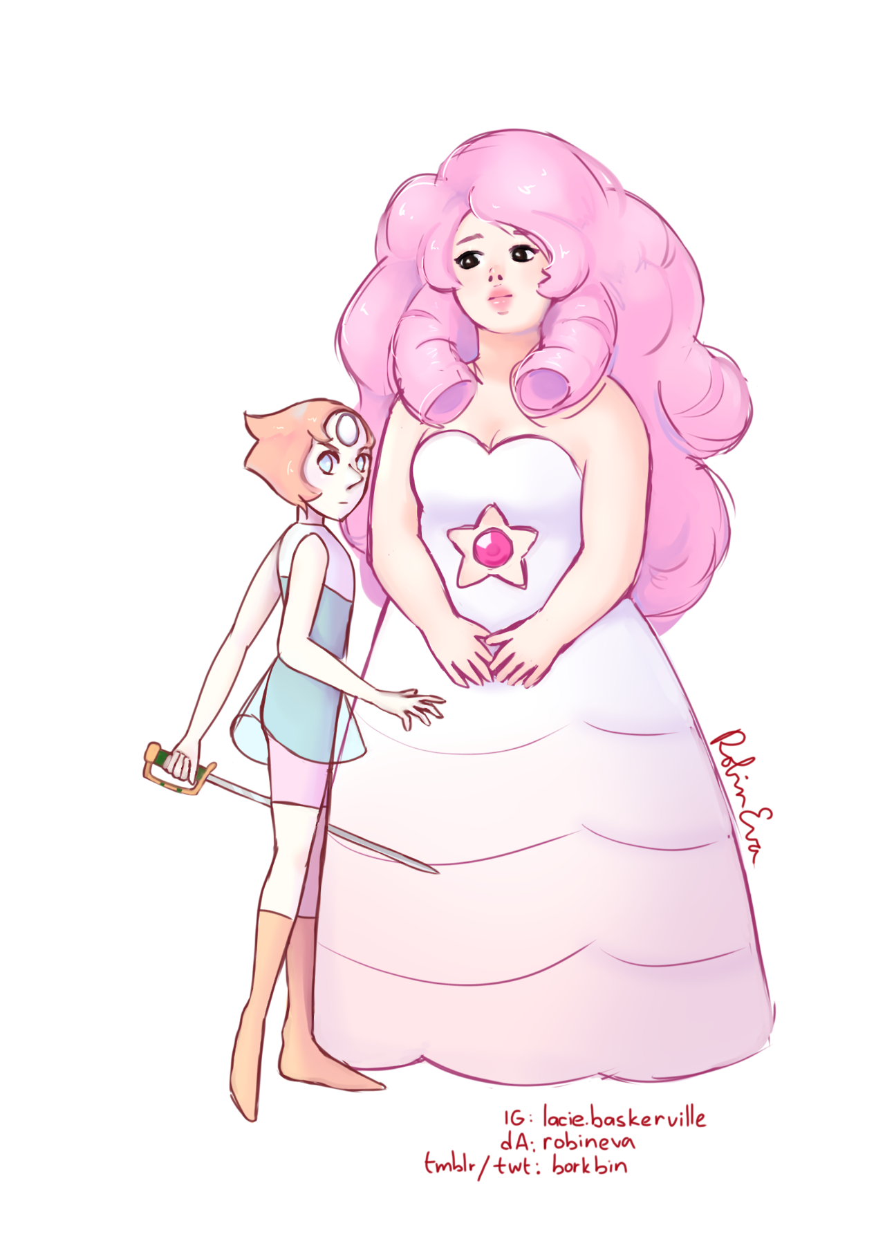 i always sketch pearls and roses but i’ve never made a proper drawing so here, finally