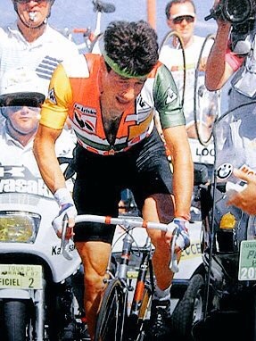 ‪Tour de Francia'87 : 18a Etapa: Contra Individual Carpentras - Le Ventoux (36,5 km) 1° y maillot amarillo Jean François Bernard #d190787‬