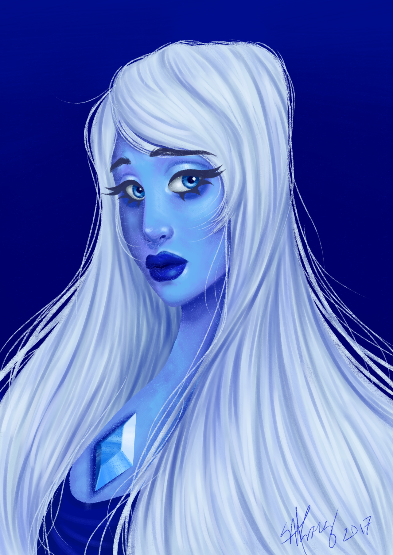 Blue Diamond fan art because those leaked episodes gave me life.