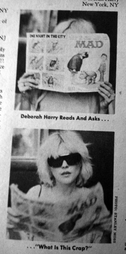 Debbie Harry Reads Mad