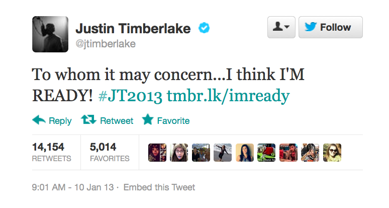 IT’S HAPPENING!
Justin Timberlake is making new music!