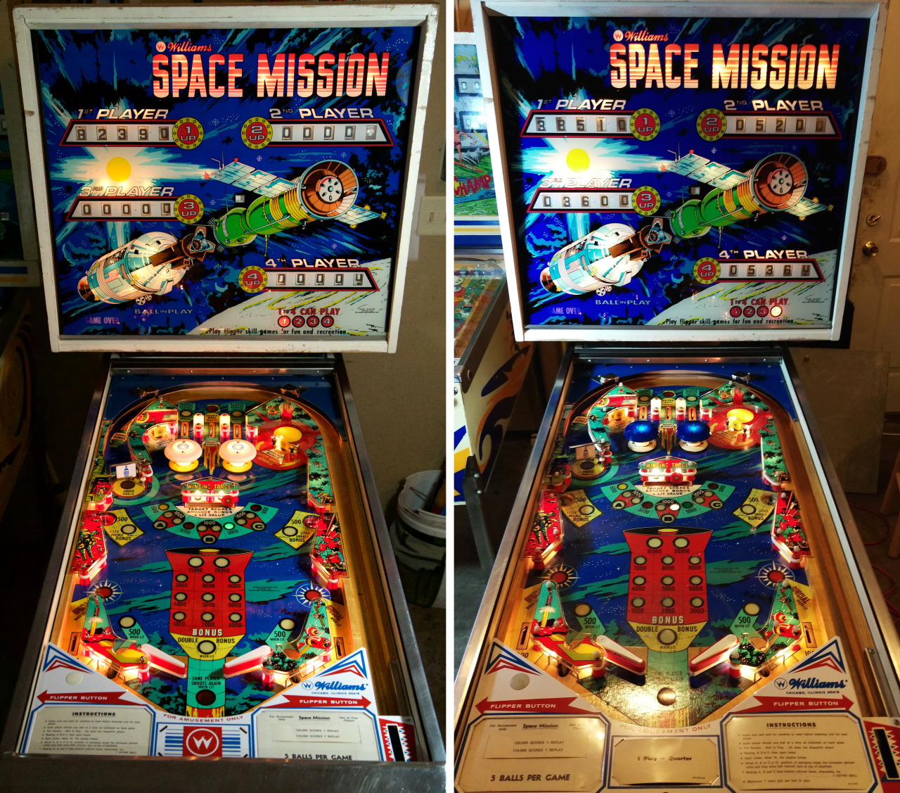 williams space mission pinball machine