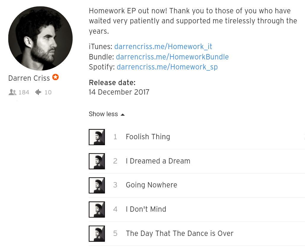 1 - Discussion of Darren's Album - Page 4 Tumblr_p0zmsvN6XA1wpi2k2o1_1280