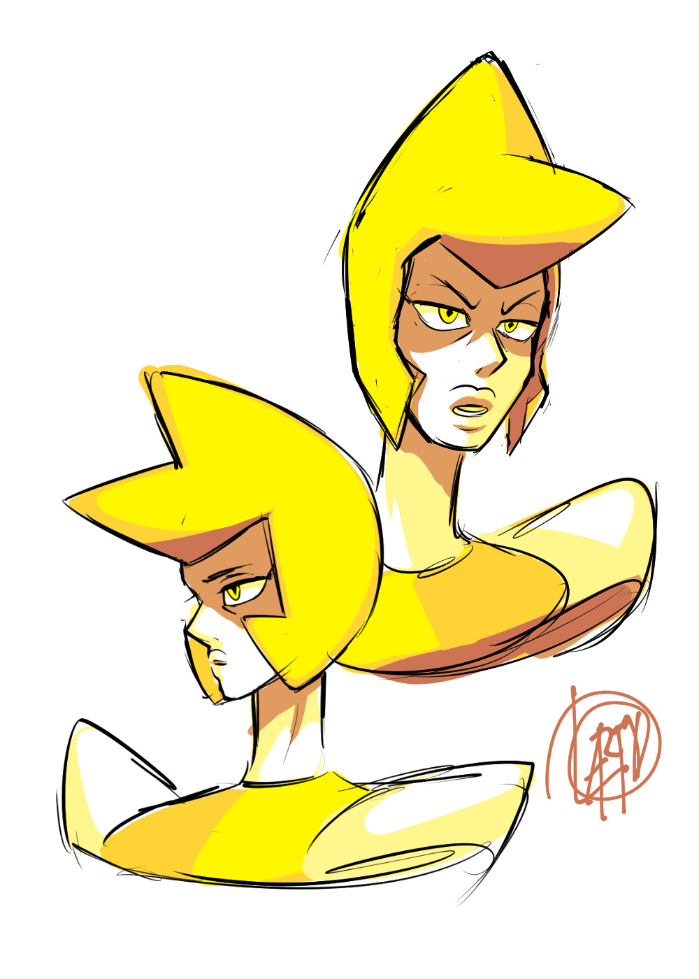 Yellow Diamond sketches