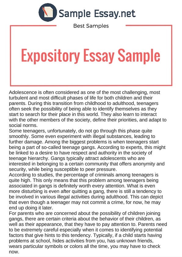 Essay topics expository