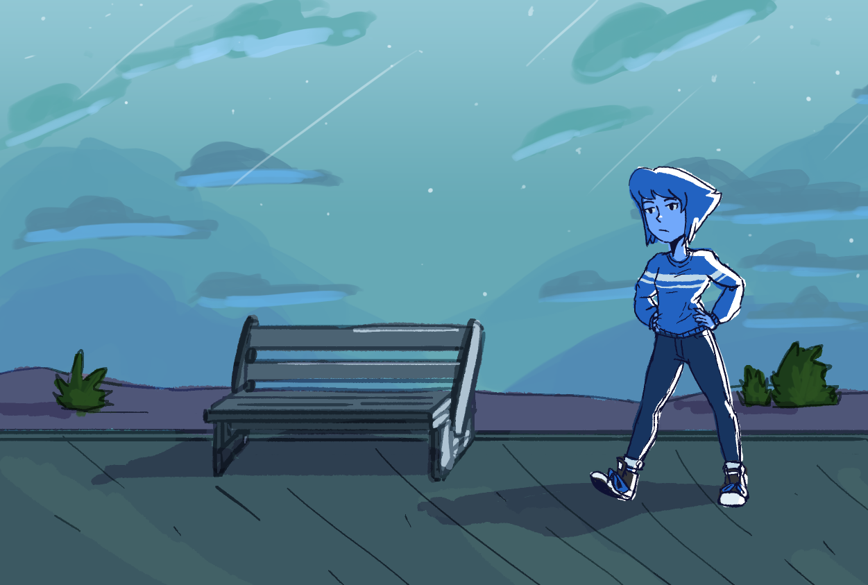 Just a quick doodle with a speed paint of Lapis.