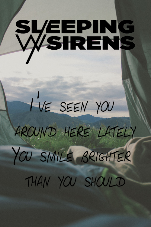 Sleeping with sirens lyrics on Tumblr