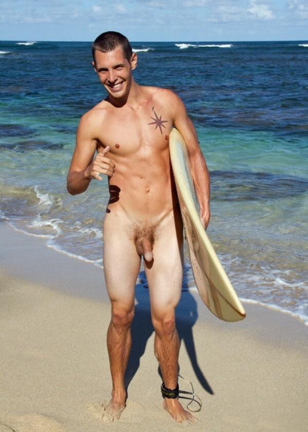 Naked surfing is a blast 😊