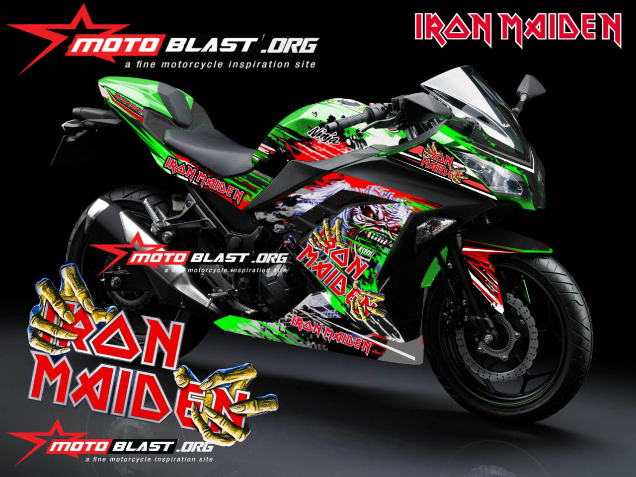 Motoblast Grafis Inspirasi Modif Striping Kawasaki Ninja