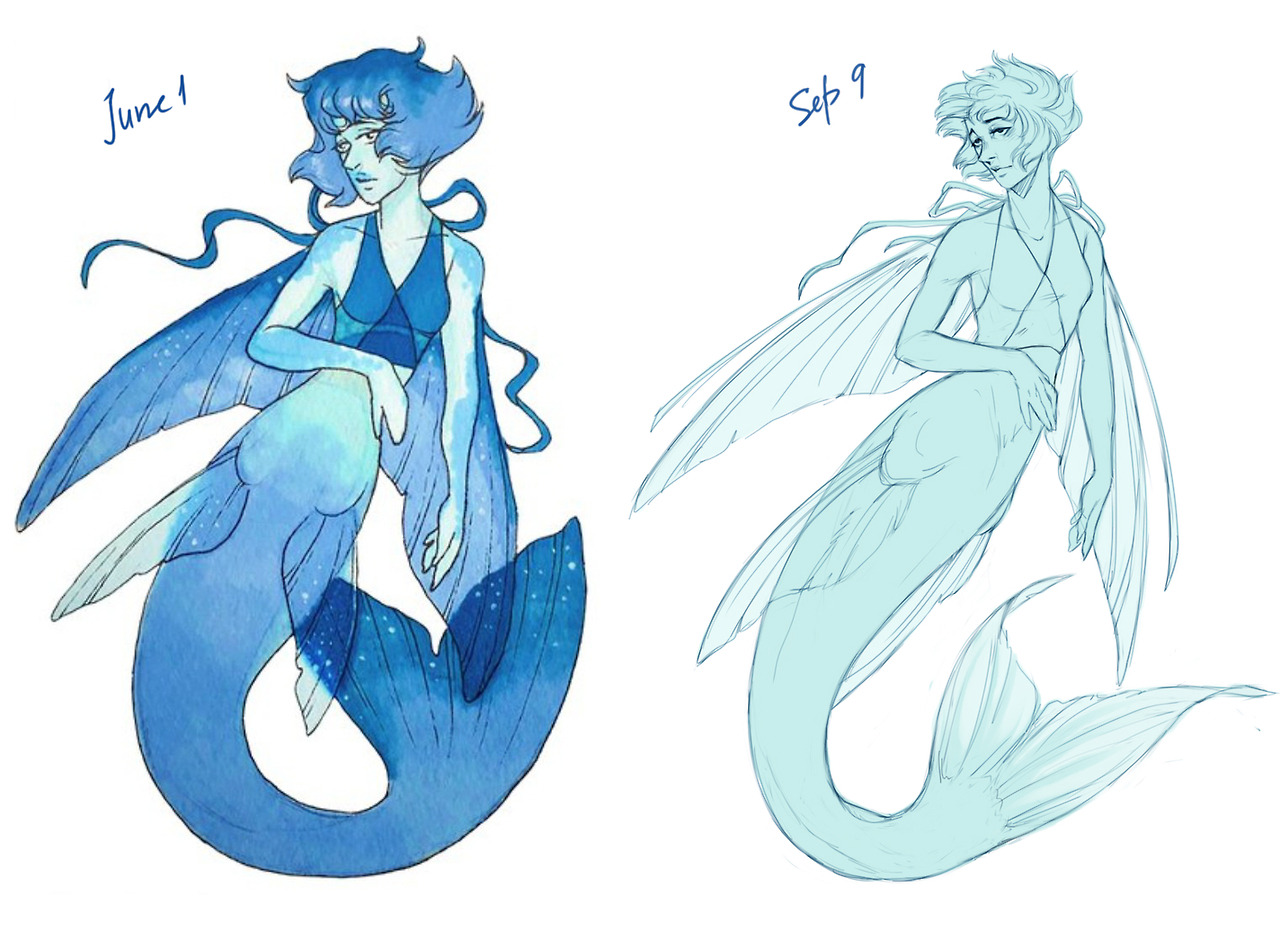 oops I did it again sorry not sorry but again this is lapis yeah redraw June 1- Sep 9 the proportions are better I don’t know?????